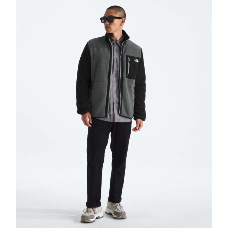 Campera Polar Yumiori Full-Zip Anthracite Grey/tnf Bla