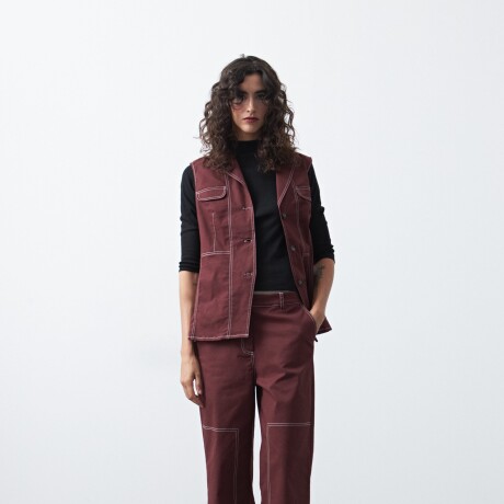 PANTALON CEYLAN Bordó