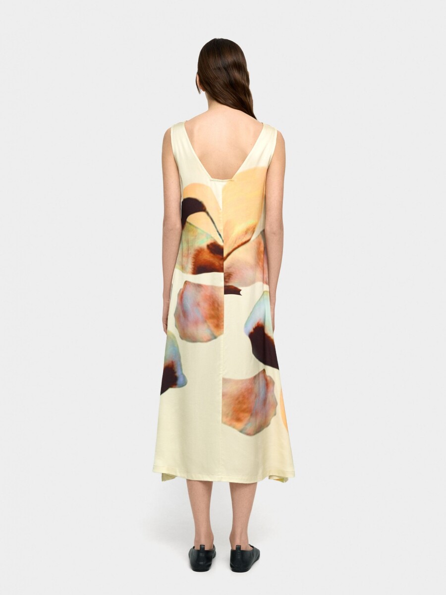 Vestido Midi Estampado Floral multicolor