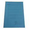 DOCENA DE CARPETAS DE CARTULINA PARA ESCRIBANIA COLOR CELESTE