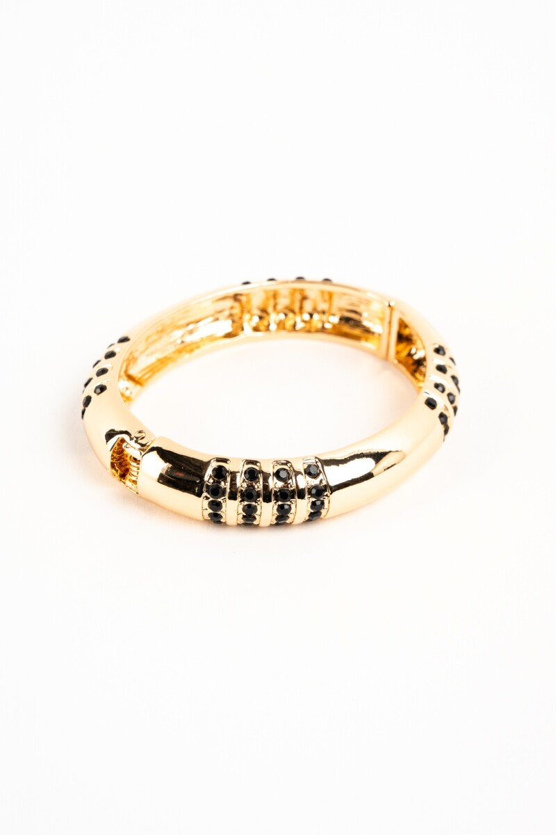 Brazalete Con Strass - Oro 