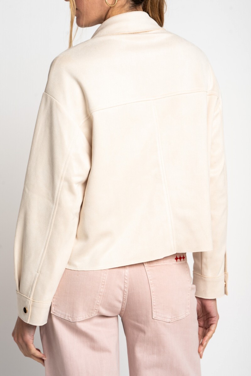 Camisa Gamuza Vegana Crudo