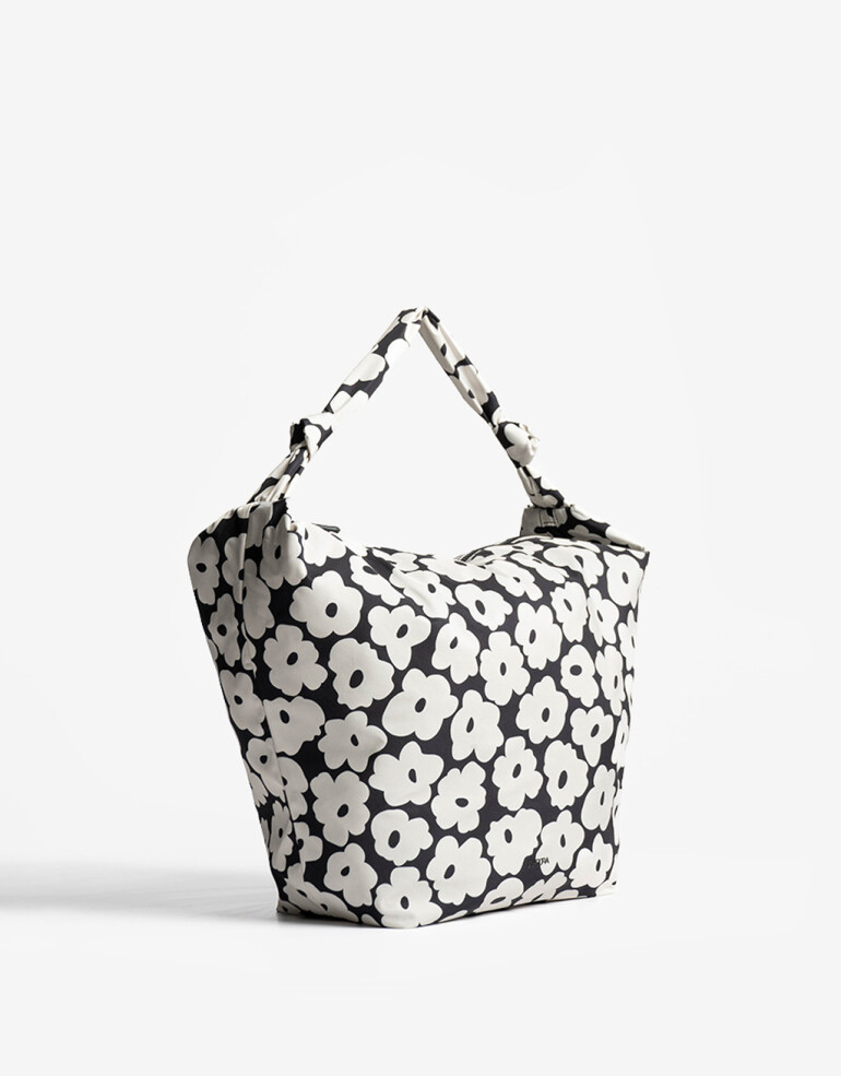 Saca Nylon Cartera Saca En Material Reciclado - Estampado Flores