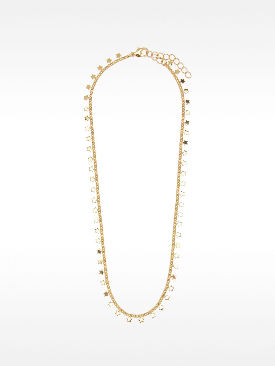 Collar Dorado Con Estrellas dorado