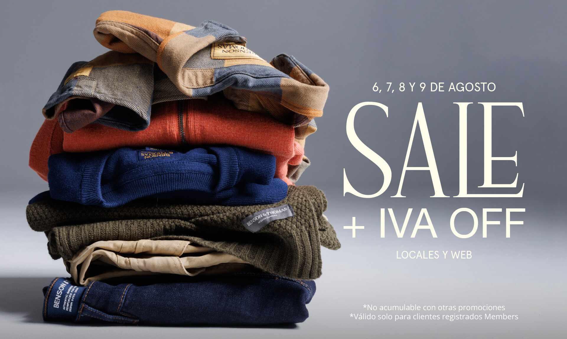 25% y 15% off, Itaú, ropa de invierno