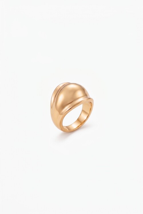 Anillo bold dorado