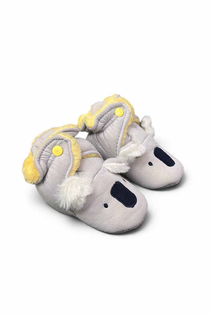 PANTUFLA BEBE KOALA Gris