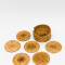 Posa Vaso Angra, Set 6pcs Marron Medio