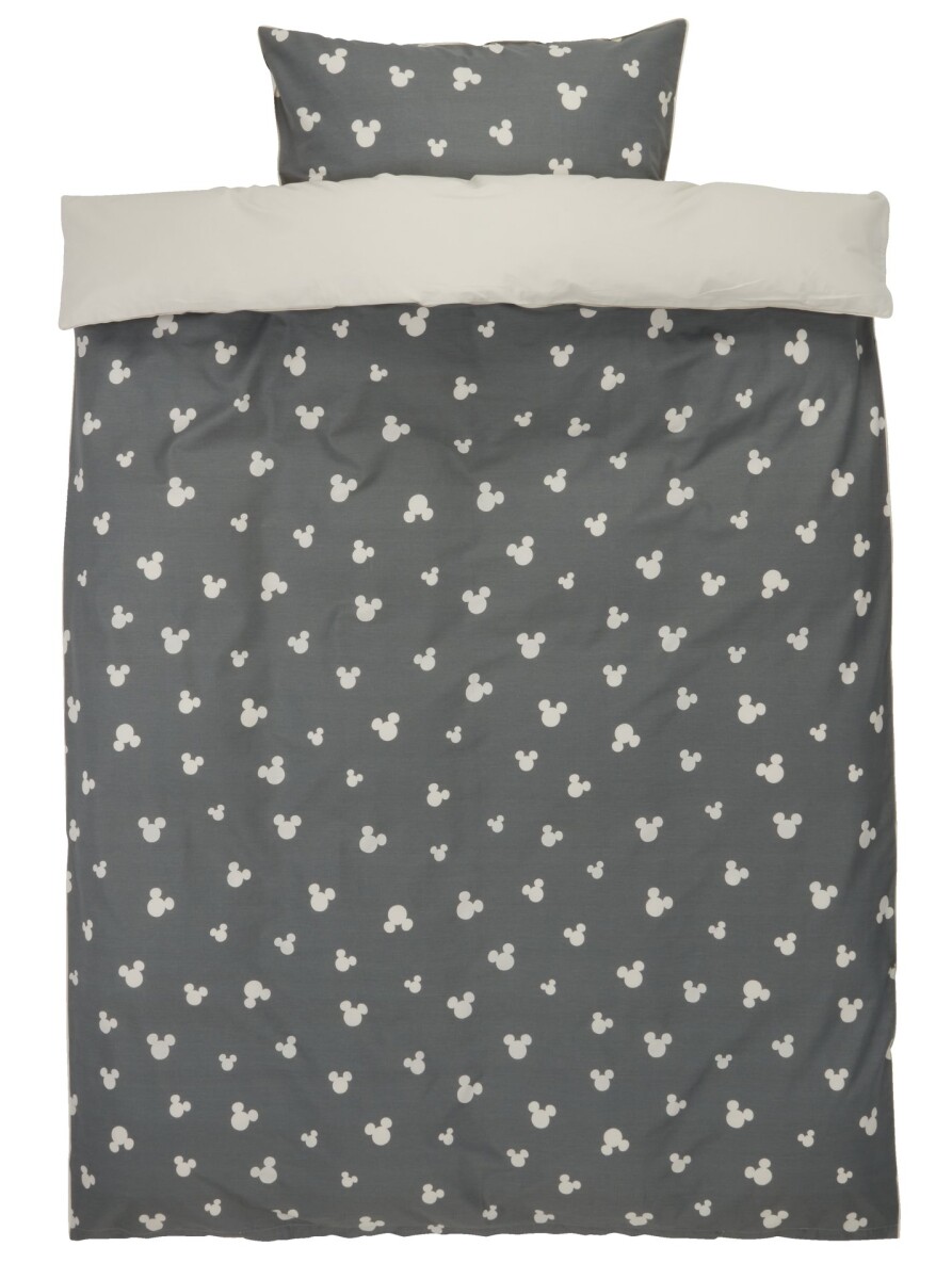 Juego funda nórdica MICKEY 155x220 gris 