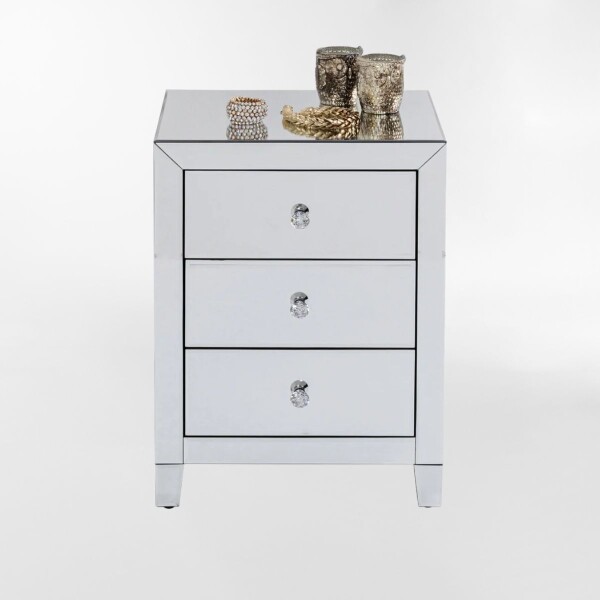 MESA DE NOCHE LUXURY Plateado - Medium