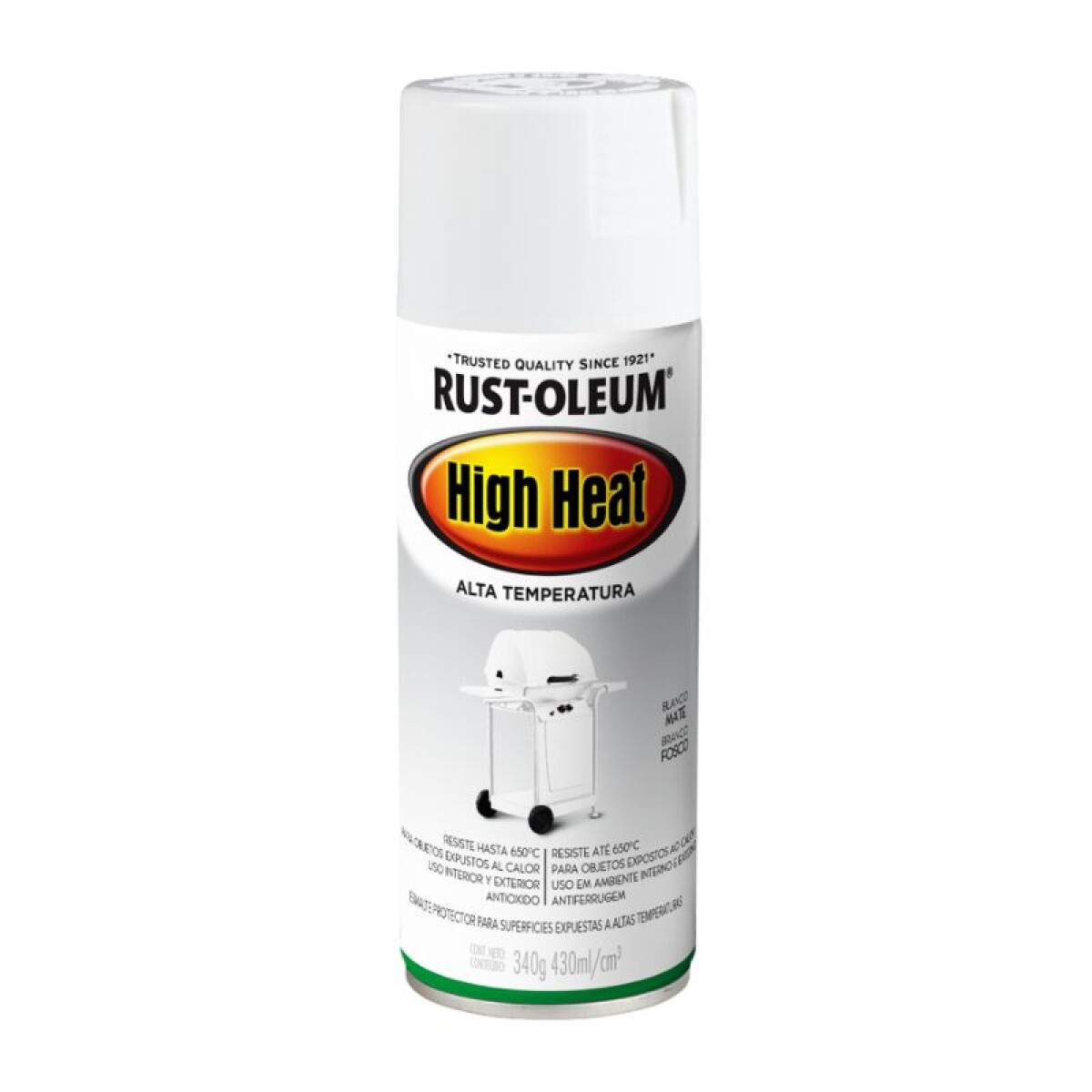 AEROSOL RUST OLEUM ALTA TEMPERATURA 340gr. - BLANCO MATE 