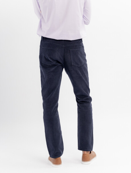Pantalon pana azul