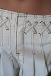 Cross Pants Vaquero Blanco