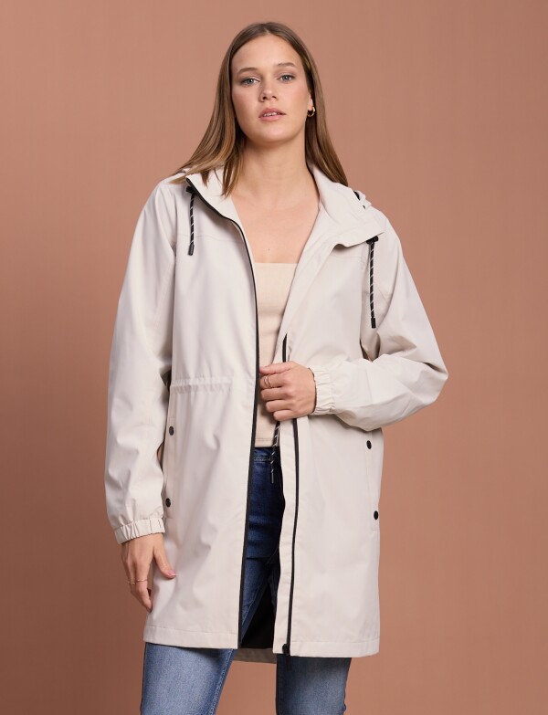Gabardina Water Repellent BEIGE CLARO