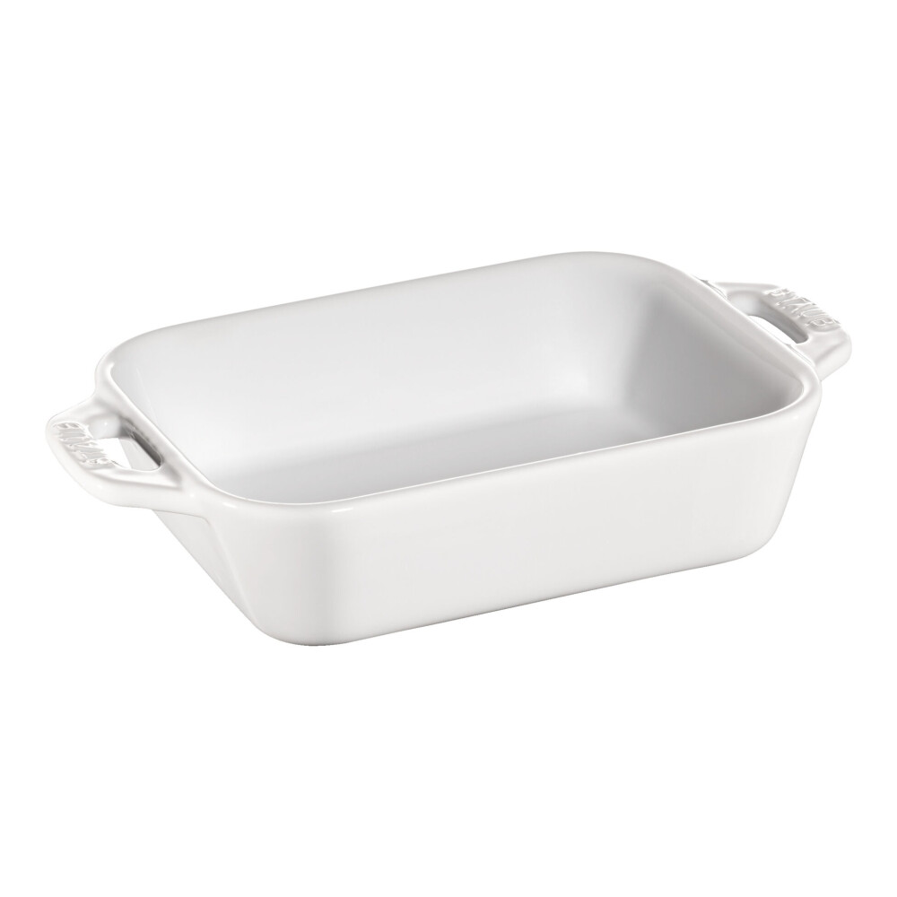 STAUB FUENTE HORNO PEQ 14 X 11 CM RECT BLANCO CERAM STAUB FUENTE HORNO PEQ 14 X 11 CM RECT BLANCO CERAM