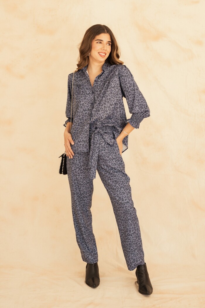 PANTALON ARIANNA LEOPARD DENIM PANTALON ARIANNA LEOPARD DENIM