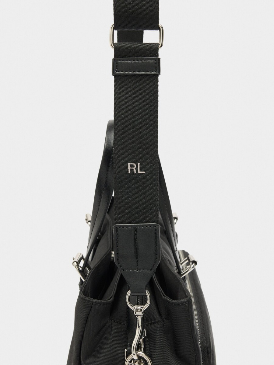 Bolso Tote De Nylon negro