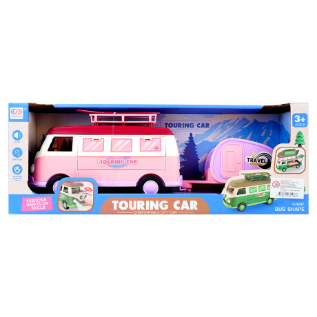Combi set travel con trailer + tabla de surf luz y sonido Combi set travel con trailer + tabla de surf luz y sonido