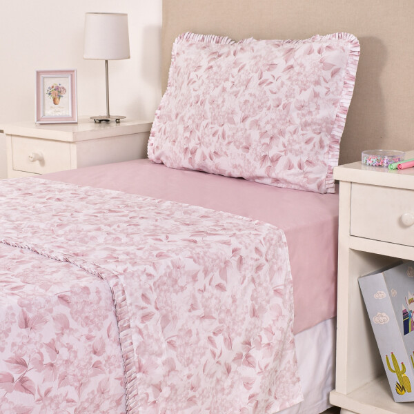 Juego de sábana Kids Hortensias Rosas – Twin Juego de sábana Kids Hortensias Rosas – Twin