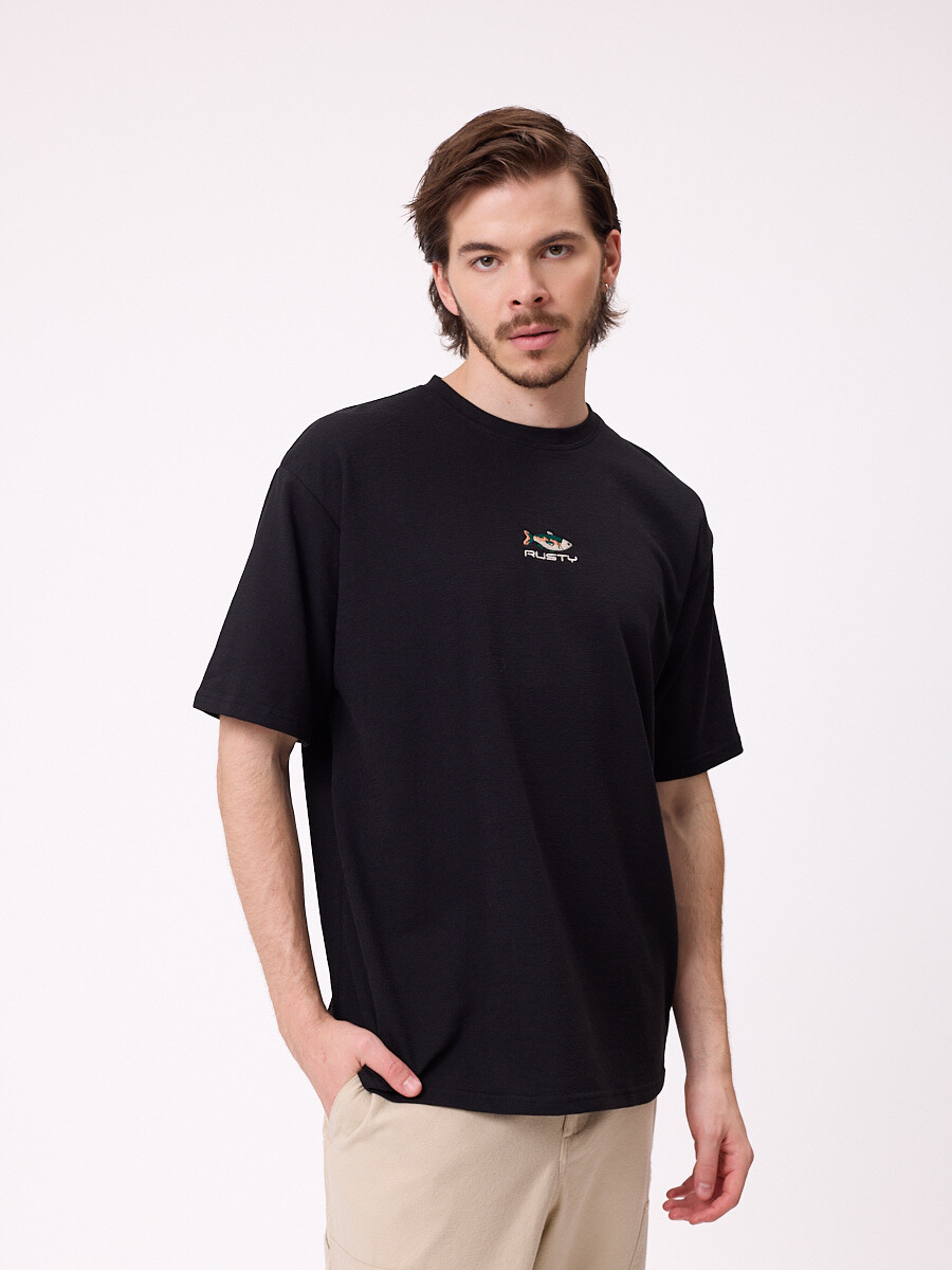 T-SHIRT WALTER RUSTY - Negro 