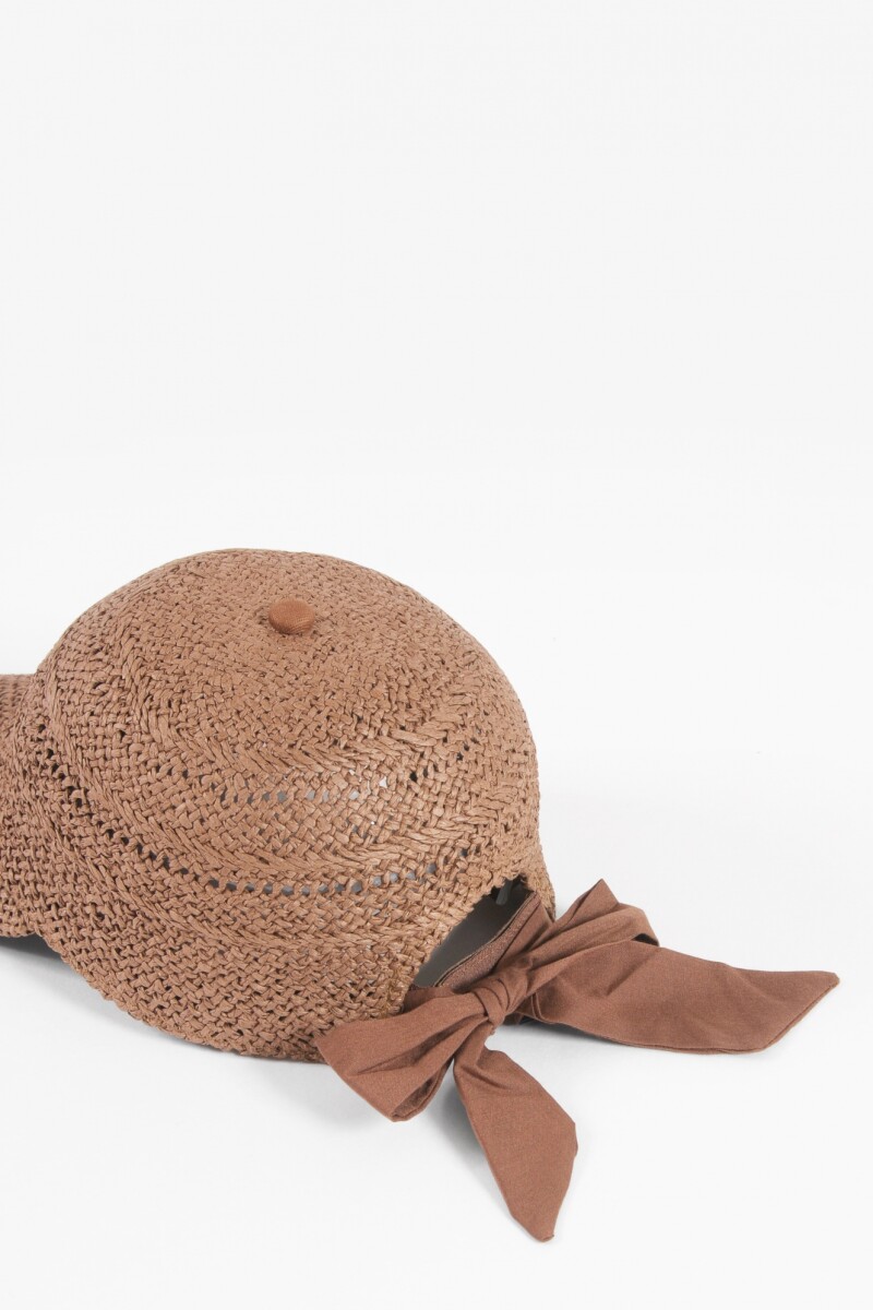 Cap de rafia chocolate