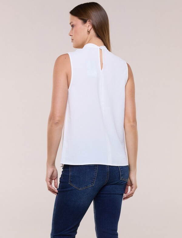Blusa Cuello Drapeado CRUDO