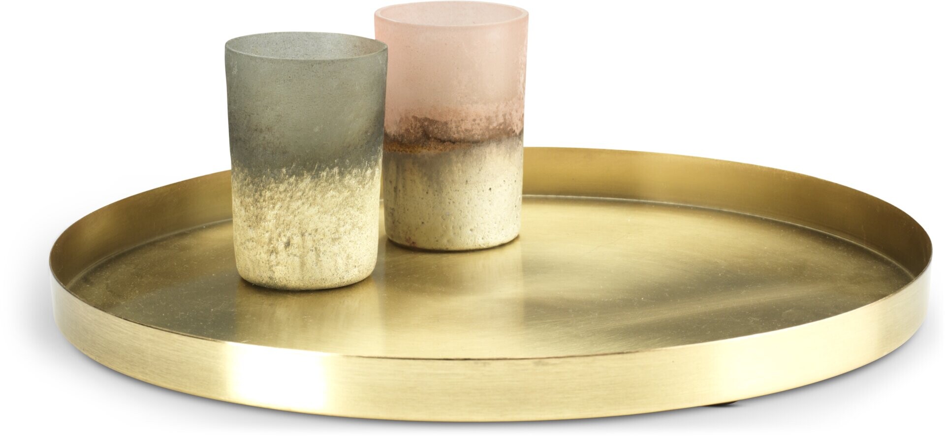 Bandeja decorativa FRITS Ø30xA2cm amarillo 