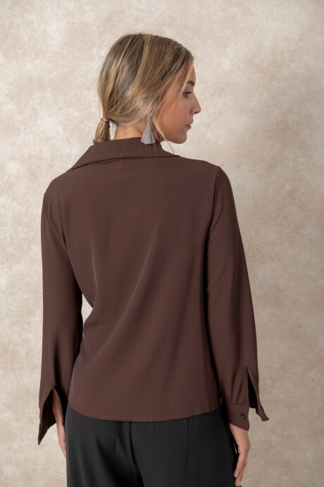 CAMISA IRAIDA Chocolate