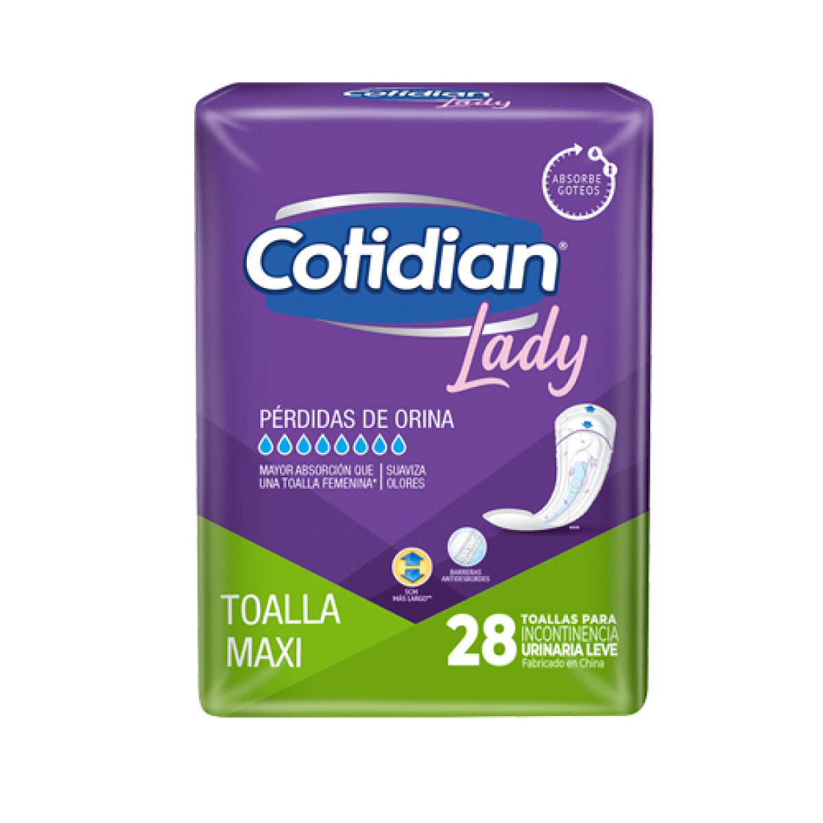 Cotidian Lady toallas x28 - Maxi 