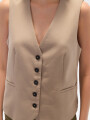 Chaleco Elira Taupe Claro