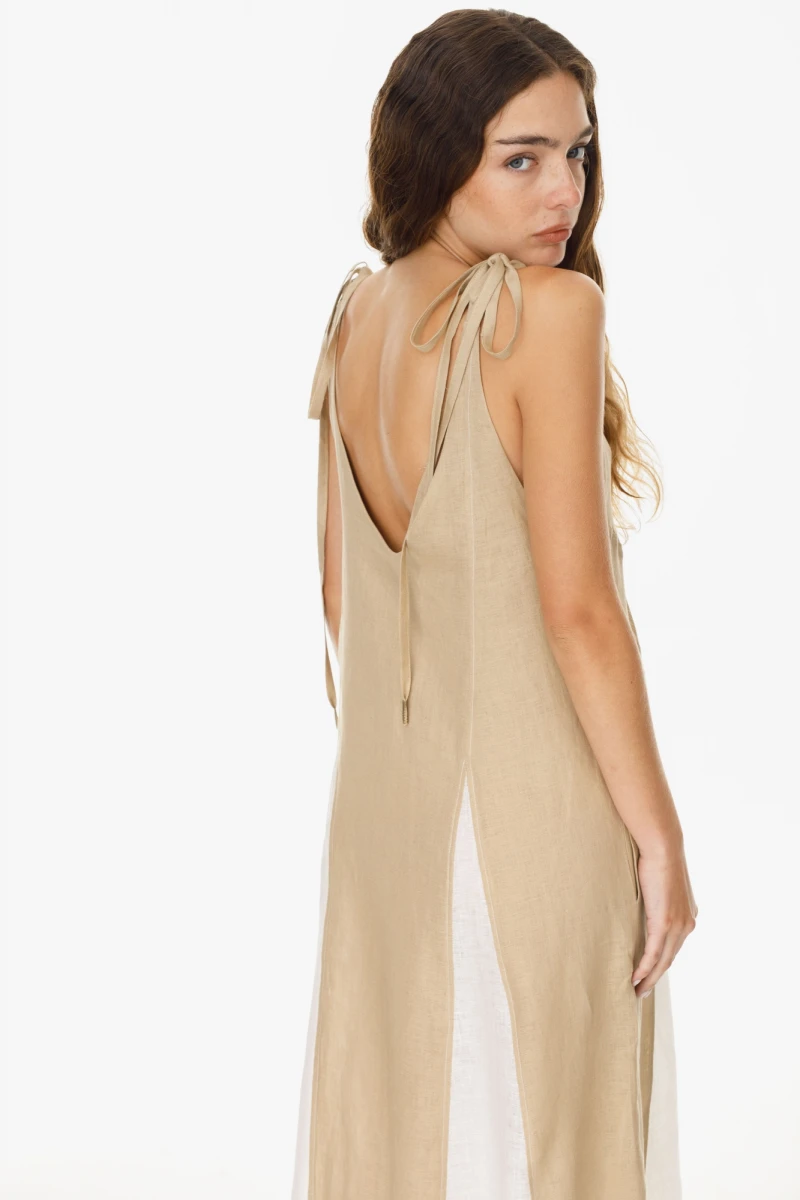 Vestido Turma beige l