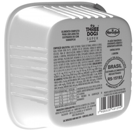 PATE THREE DOGS LIGHT - SABOR POLLO 150GR Unica