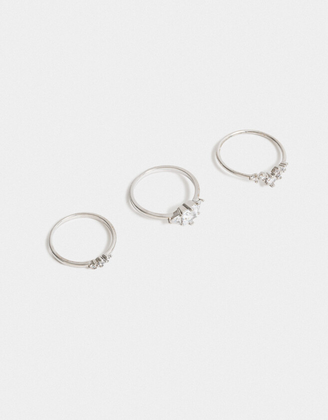 Sets Anillos Premium Gold Anillos Sets Bañados En Oro - Dorado