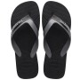 Sandalias Havaianas Dual Hombre Gris Acero Negro