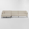 Sofá con chaise COSTA BEIGE - IZQUIERDO
