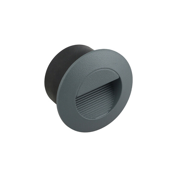 Emb. pared red ngo 2W cálida IP65 220v 140lm 90° ZU0286