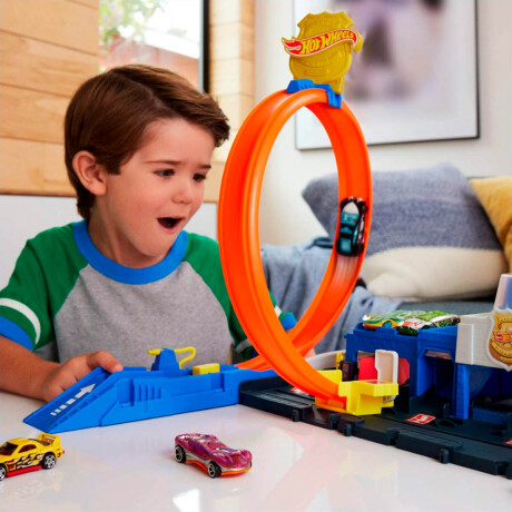 Pista De Autos Hot Wheels Super Estación Policía Pista De Autos Hot Wheels Super Estación Policía