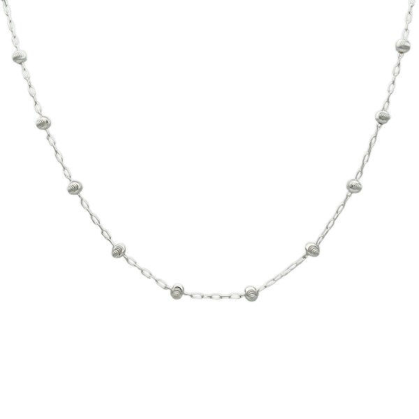Cadena Bolitas-Plata 925-Sin Piedra-CD3022 sinpiedra