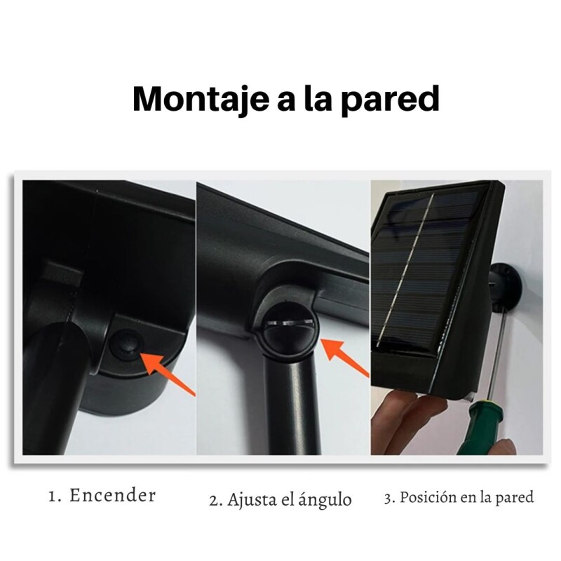 Luz Solar Led Exterior Jardín Lampara Foco Patio Ajustable Luz Solar Led Exterior Jardín Lampara Foco Patio Ajustable