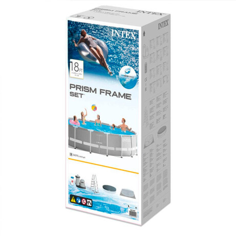 Piscina Intex Estructural 24311 L 549x122 + Bomba Gris Claro