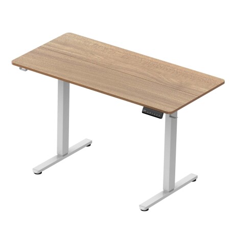 ESCRITORIO REGULABLE METAL-Y-MDF MARRON UP