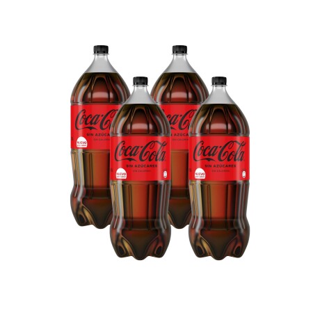 Pack X4 Refrescos Coca Cola sin Azúcar 3LTS 001