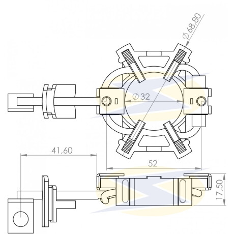 PORTA CARBONES - GM.AVEO ASTRA SPARK ESPERO NUB.D.REMY 4X13=P.9582 UNIFAP PORTA CARBONES - GM.AVEO ASTRA SPARK ESPERO NUB.D.REMY 4X13=P.9582 UNIFAP