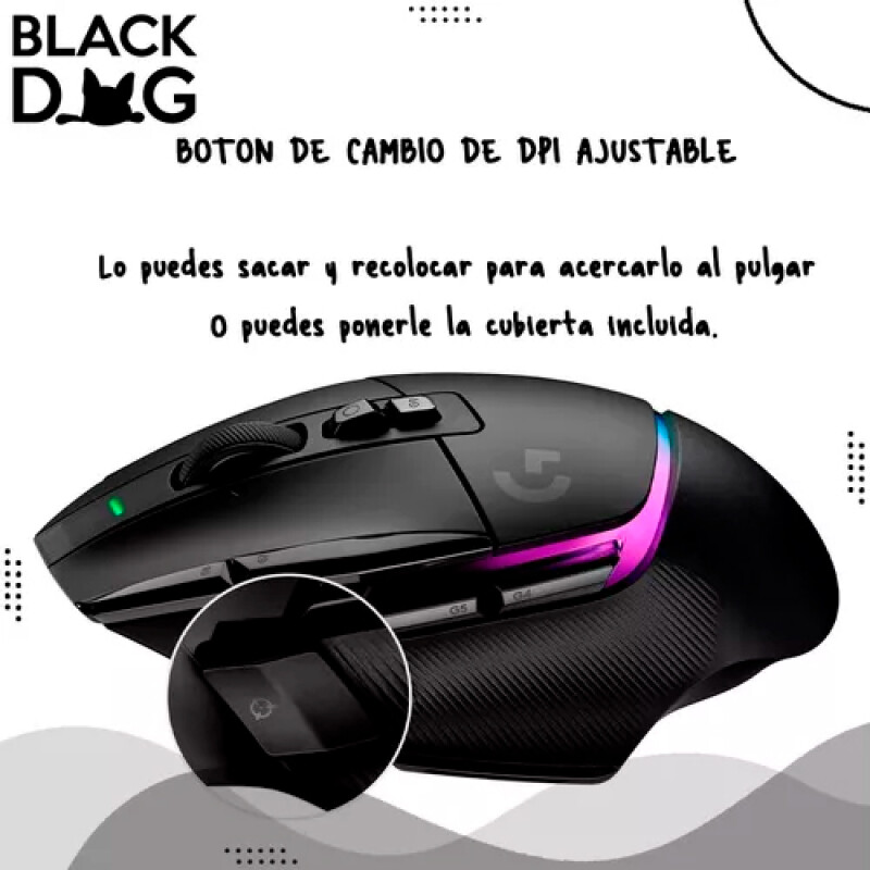 Mouse Gaming G502 X Plus Logitech Serie G Negro