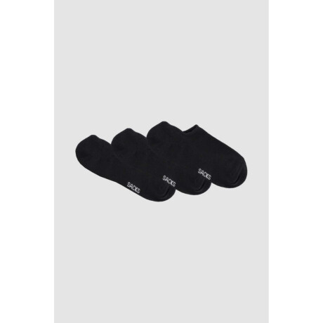 Pack de 3 medias cortas superescotada Negro