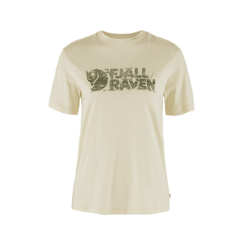 Polo Fjallraven Lush Logo Mujer Chalk White