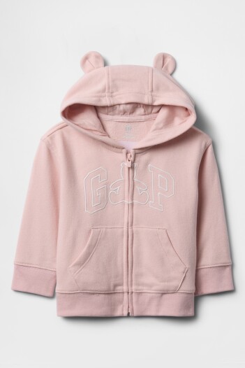 Canguro Logo Gap Sin Felpa Bebé Misty Rose