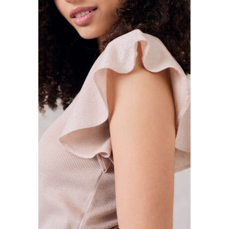 Top Volados Lurex Crudo