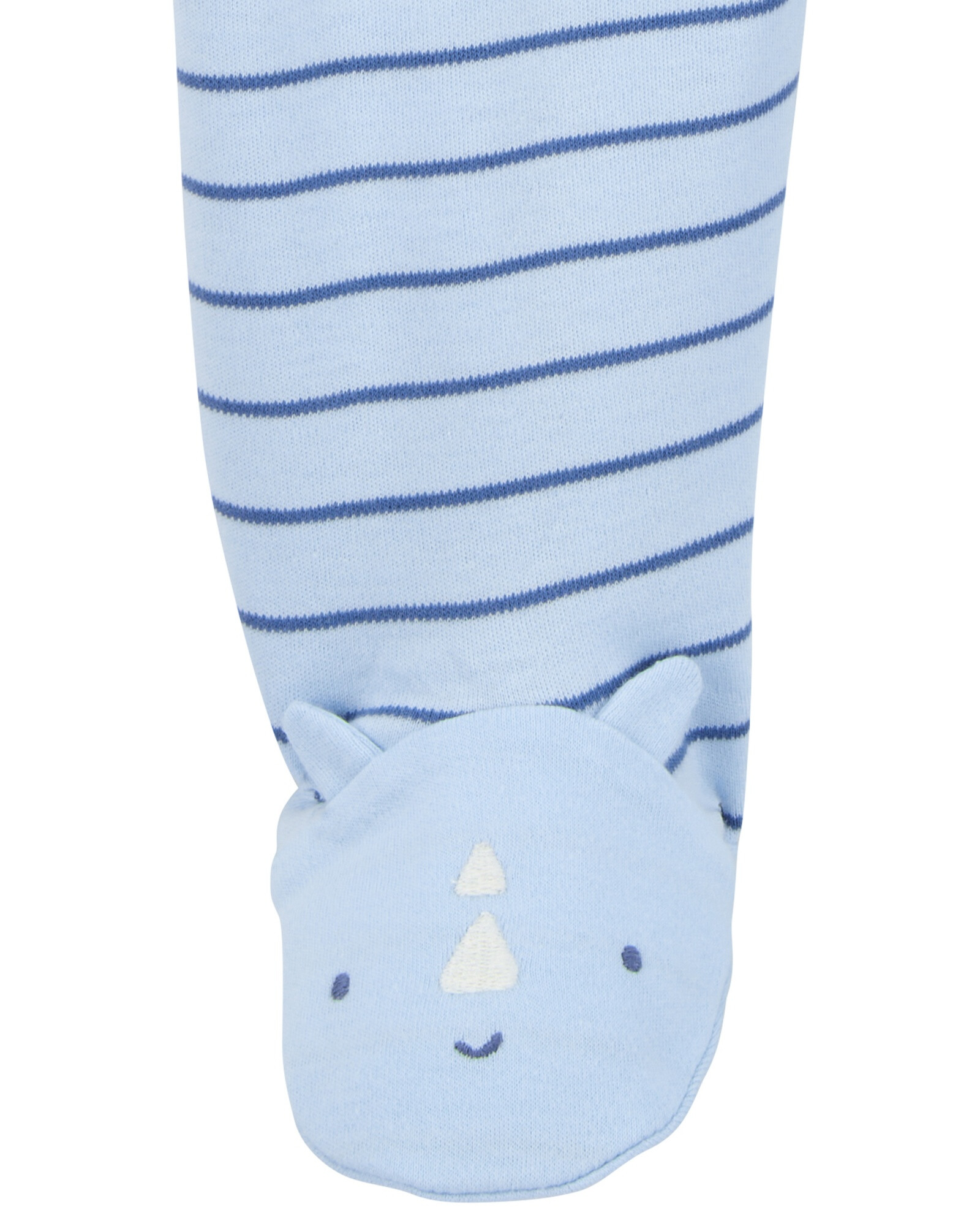Pijama una pieza de algodón, con pie, diseño rinoceronte Pijama una pieza de algodón, con pie, diseño rinoceronte