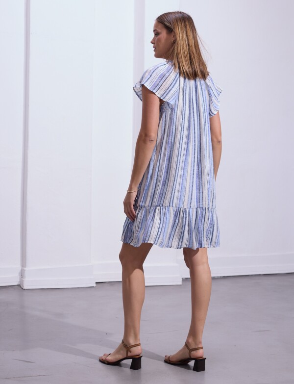 Vestido Cordel MULTI/AZUL